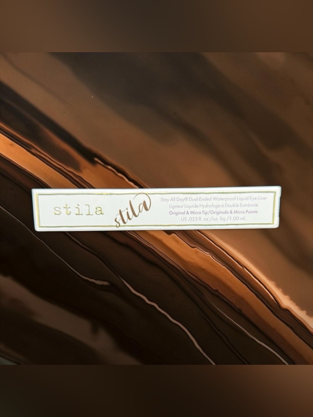 🤎STILLA🤎Stay All Day Dual-Ended Waterproof Liquid Eye Liner in Dark Brown/NIB